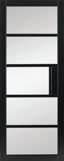 Mayfair Black Clear Glass