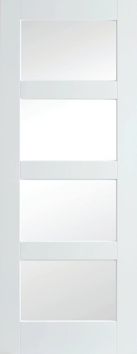 Shaker White Clear Glass