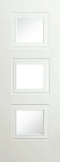 Bergerac White Clear Glass