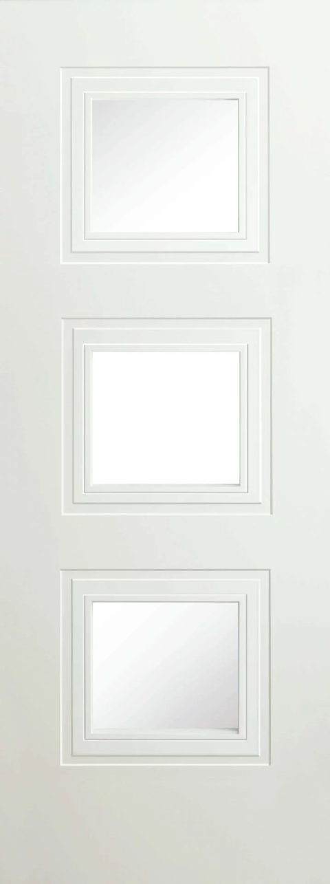Bergerac White Clear Glass